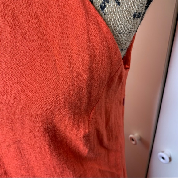 Chattawak Key Hole Linen Style Midi Dress - Picture 2 of 15